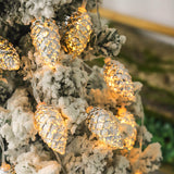 Contemporary Pine Cone LED String Lights – USB/Battery Powered, PE Material, Ideal for Entertainment Room