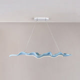 Traditional Japanese-Style LED Chandeliers – Iron, Fiberglass & Silica, Wavy Driftwood Imitation, Island Light for Dining Room
