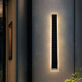 Sleek Modern Solar-Powered Wave LED Wall Sconce – Waterproof Aluminum & Acrylic Strip Lamp for Outdoor Patio