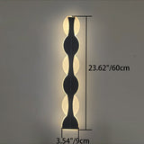 Sleek Modern Solar-Powered Wave LED Wall Sconce – Waterproof Aluminum & Acrylic Strip Lamp for Outdoor Patio