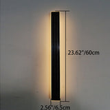 Sleek Modern Solar-Powered Wave LED Wall Sconce – Waterproof Aluminum & Acrylic Strip Lamp for Outdoor Patio