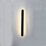 Sleek Modern Solar-Powered Wave LED Wall Sconce – Waterproof Aluminum & Acrylic Strip Lamp for Outdoor Patio