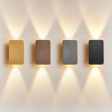 Sleek Nordic Minimalist Aluminum LED Wall Sconce — Rectangular Flat Panel, 2-Light