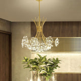 Crystal 13-19 Light Dandelion Shade Chandeliers – Elegant Crystal Pendant Lighting