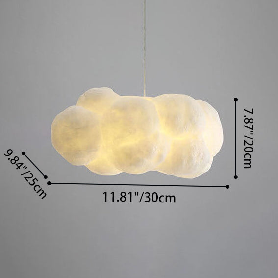 Floating Cloud LED Pendant Light - 1-Light, Modern Cloud Design