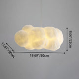 Floating Cloud LED Pendant Light - 1-Light, Modern Cloud Design