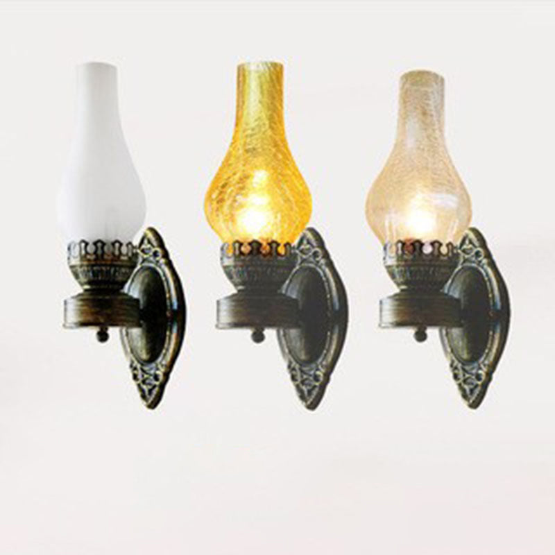 Retro Kerosene 1-Light Wall Sconce Lamp