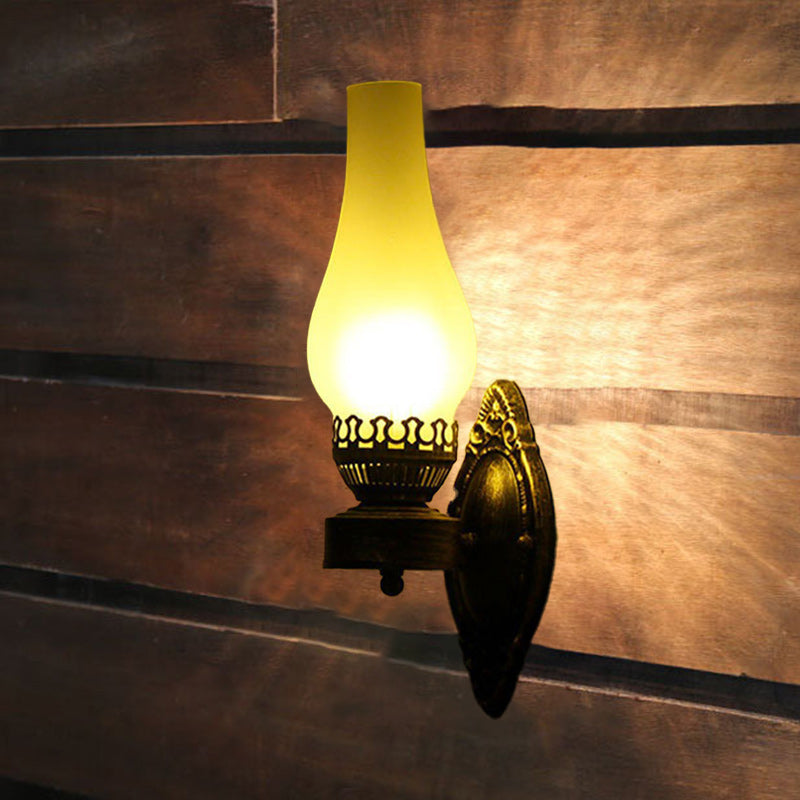 Retro Kerosene 1-Light Wall Sconce Lamp