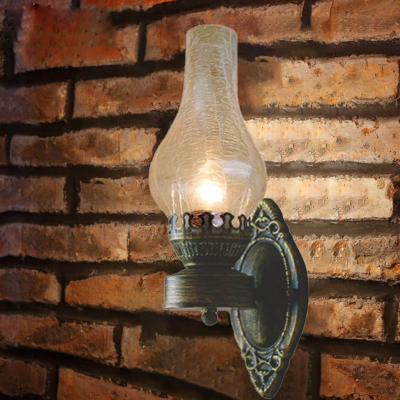 Retro Kerosene 1-Light Wall Sconce Lamp