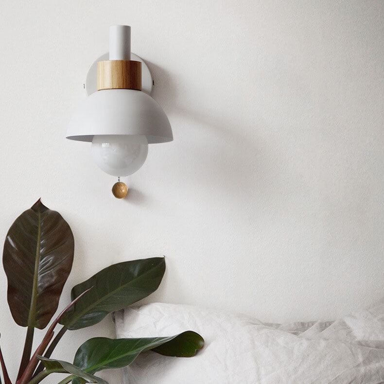 Nordic Macaron Globe One-Light Wall Sconce Lamp