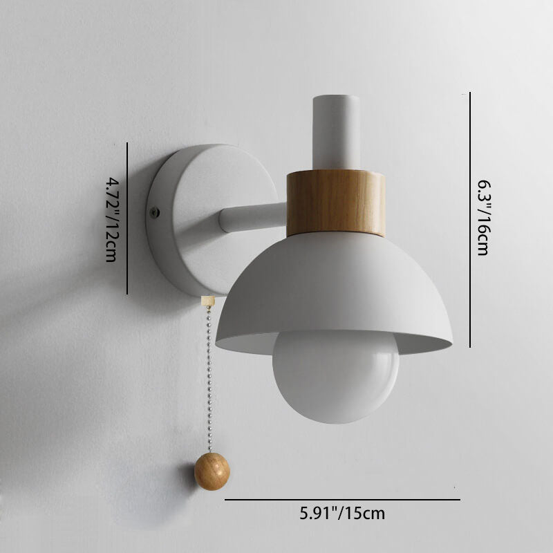 Nordic Macaron Globe One-Light Wall Sconce Lamp