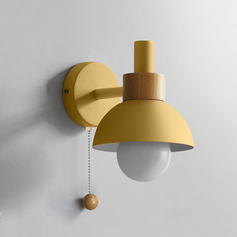 Nordic Macaron Globe One-Light Wall Sconce Lamp