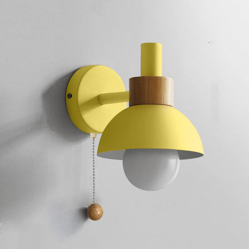 Nordic Macaron Globe One-Light Wall Sconce Lamp