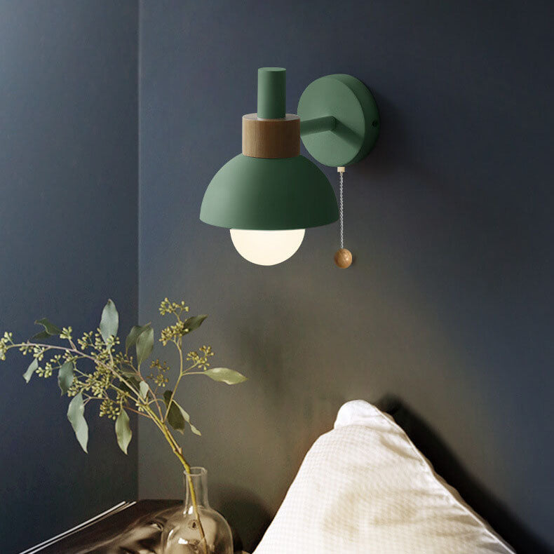 Nordic Macaron Globe One-Light Wall Sconce Lamp