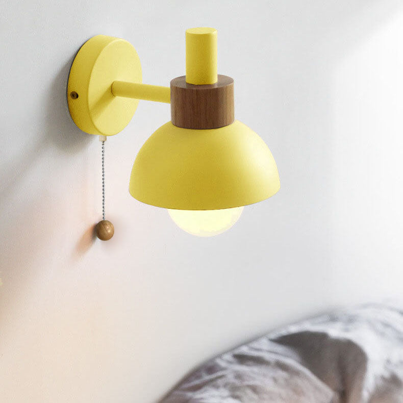 Nordic Macaron Globe One-Light Wall Sconce Lamp