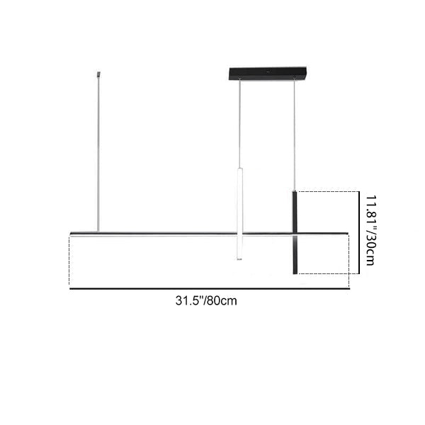Ultra-Sleek Modern Minimalist Long-Line LED Chandelier