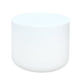 Modern Minimalist Cylindrical PE Outdoor LED Coffee Table - Waterproof, Remote-Controlled, Illuminated, 1-Tier for Patio