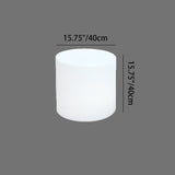 Modern Minimalist Cylindrical PE Outdoor LED Coffee Table - Waterproof, Remote-Controlled, Illuminated, 1-Tier for Patio