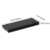 Modern Minimalist Rectangular Aluminum Alloy Outdoor Folding Coffee Table – 1-Tier, Lightweight & Durable for Garden, Patio or Camping
