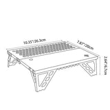 Modern Minimalist Rectangular Aluminum Alloy Outdoor Folding Coffee Table – 1-Tier, Lightweight & Durable for Garden, Patio or Camping