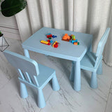Modern Nordic Rectangular PE Kids' Desk & Chair Set – Ideal for Home Office & Study Space