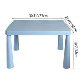 Modern Nordic Rectangular PE Kids' Desk & Chair Set – Ideal for Home Office & Study Space