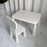 Modern Nordic Rectangular PE Kids' Desk & Chair Set – Ideal for Home Office & Study Space