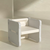 Modern Nordic Rectangular Kids Desk & Chair Set in Hollow-PE for Home Office