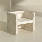 Modern Nordic Rectangular Kids Desk & Chair Set in Hollow-PE for Home Office