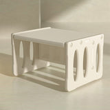 Modern Nordic Rectangular Kids Desk & Chair Set in Hollow-PE for Home Office