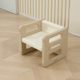 Modern Nordic Rectangular Kids Desk & Chair Set in Hollow-PE for Home Office
