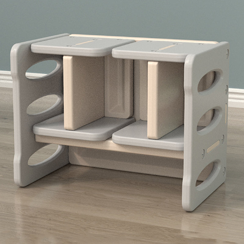 Modern Nordic Rectangular Kids Desk & Chair Set in Hollow-PE for Home Office