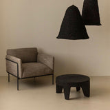 Traditional Rustic Round Coffee Table in Solid Wood – Handcrafted, Low-Profile Sculptural Centerpiece for the Living Room