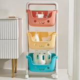 Contemporary Cat-Shaped Kids' PP Storage Shelf — Rectangular, 2/3/4-Tier Organizer for Living Room