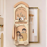 Contemporary Rectangular Arch Full-Length Mirror with Medium-Density Fiberboard Glass Accent for Entryways