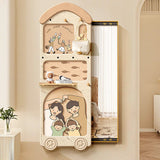Contemporary Rectangular Arch Full-Length Mirror with Medium-Density Fiberboard Glass Accent for Entryways