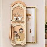 Contemporary Rectangular Arch Full-Length Mirror with Medium-Density Fiberboard Glass Accent for Entryways