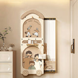 Contemporary Rectangular Arch Full-Length Mirror with Medium-Density Fiberboard Glass Accent for Entryways