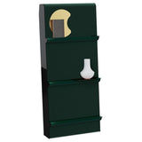 Modern Minimalist 3-Tier Rectangular Kraft Paper & Acrylic Display Rack — Portable Living Room Organizer
