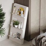 Modern Minimalist 3-Tier Rectangular Kraft Paper & Acrylic Display Rack — Portable Living Room Organizer