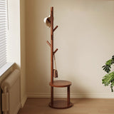 Modern Minimalist Tree-Shaped Hall Tree in Pine Wood & MDF — Cylindrical Round Design for Bedroom & Entryway