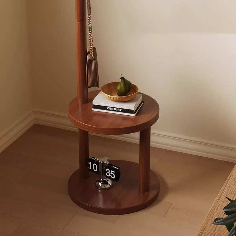 Modern Minimalist Tree-Shaped Hall Tree in Pine Wood & MDF — Cylindrical Round Design for Bedroom & Entryway