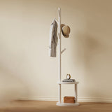 Modern Minimalist Tree-Shaped Hall Tree in Pine Wood & MDF — Cylindrical Round Design for Bedroom & Entryway
