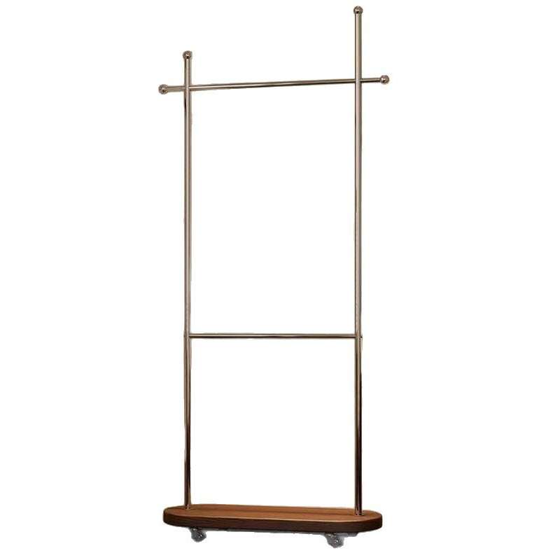 Sleek Modern Minimalist Rectangular Hall Tree with Carbon Steel Frame & MDF Panels - Movable for Bedroom & Entryways