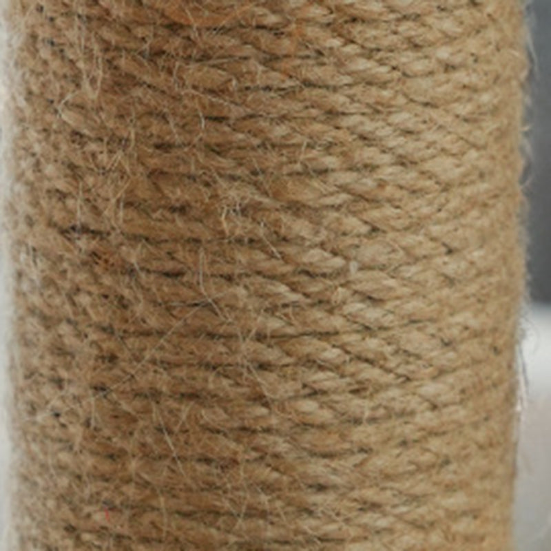 Modern Cat Tree with Rectangular Base, Ladder, and Spherical/Cylindrical Perches — MDF, Hemp Rope & Fabric, Cooling Mat, for Bedroom