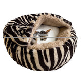 Cozy Round Arctic Fleece Pet Bed – Plush Long-Pile Lambswool with PP Cotton Filling, Colorful Warmth for Cats & Dogs, Bedroom-Ready