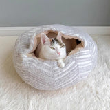 Cozy Round Arctic Fleece Pet Bed – Plush Long-Pile Lambswool with PP Cotton Filling, Colorful Warmth for Cats & Dogs, Bedroom-Ready