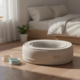Modern Minimalist Oval Corduroy Dog & Cat Bed with Thickened PP Cotton — Perfect for the Bedroom