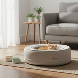 Modern Minimalist Oval Corduroy Dog & Cat Bed with Thickened PP Cotton — Perfect for the Bedroom
