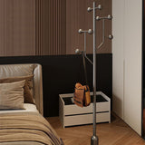 Modern Minimalist Hall Tree – Spherical Tree-Shaped Cylindrical Design in Solid Rubberwood with Stainless Steel & Marble for Bedroom & Entryway